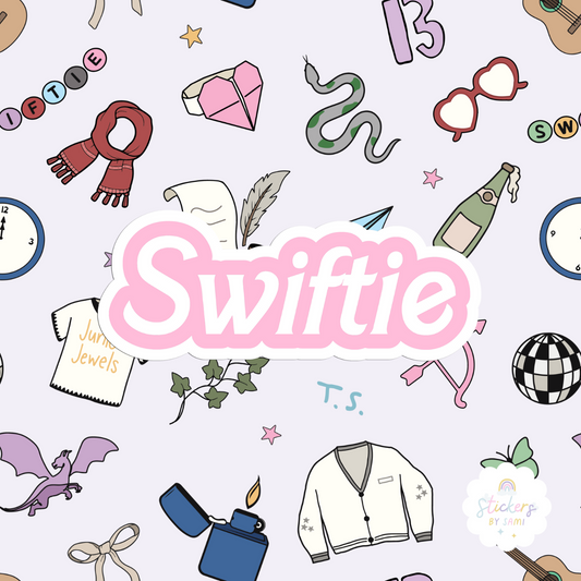 Swiftie Pastel Holographic Sticker