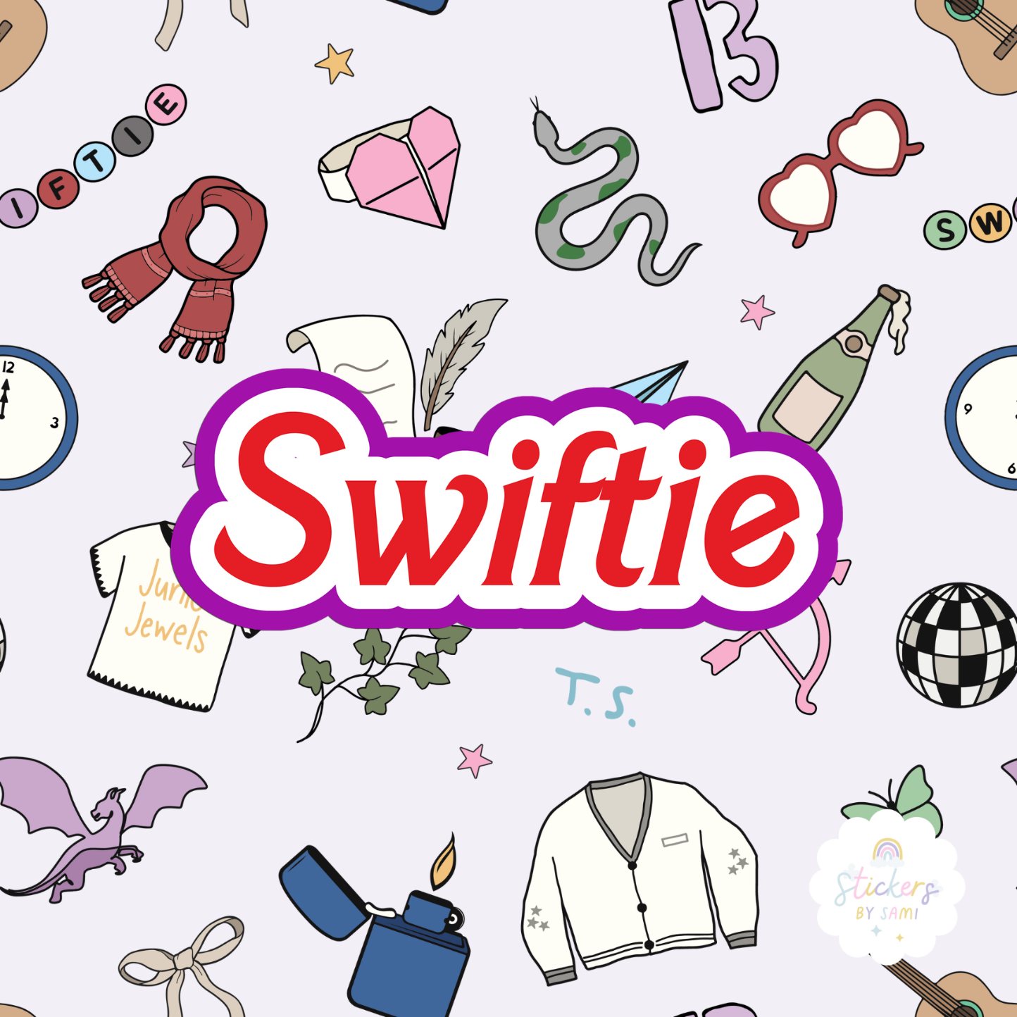 Swiftie Holographic Sticker