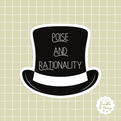 Poise And Rationality Sticker