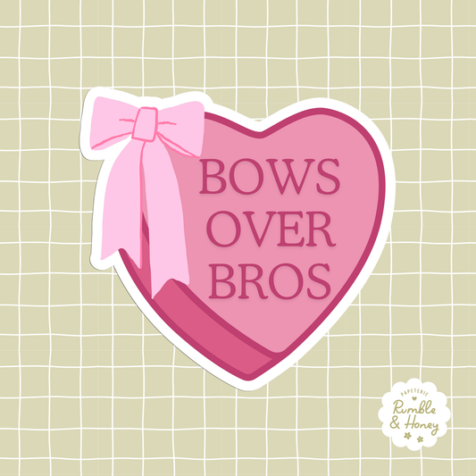 Bows Over Bros Sticker