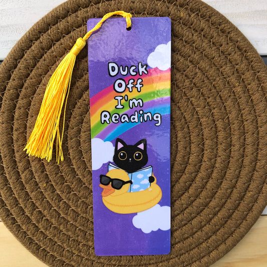 Duck Off I'm Reading Bookmark