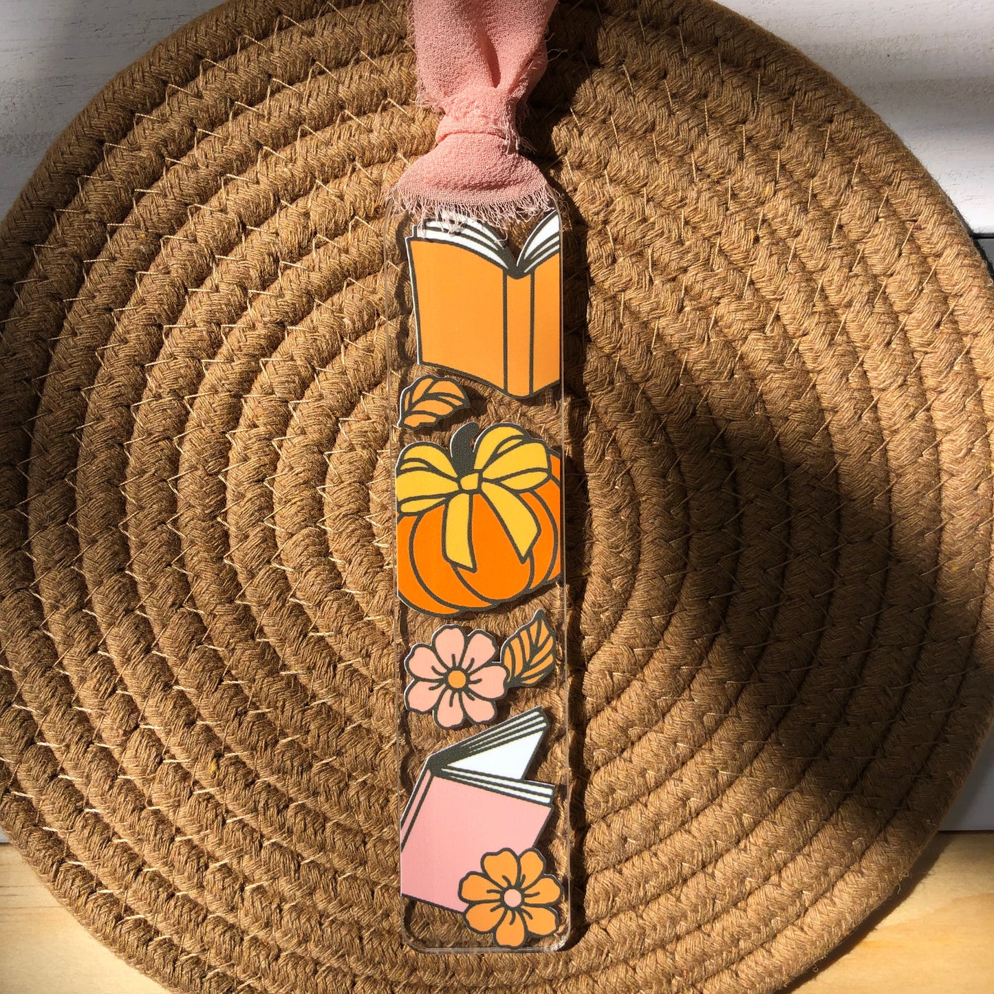 Fall Book Acrylic Bookmark