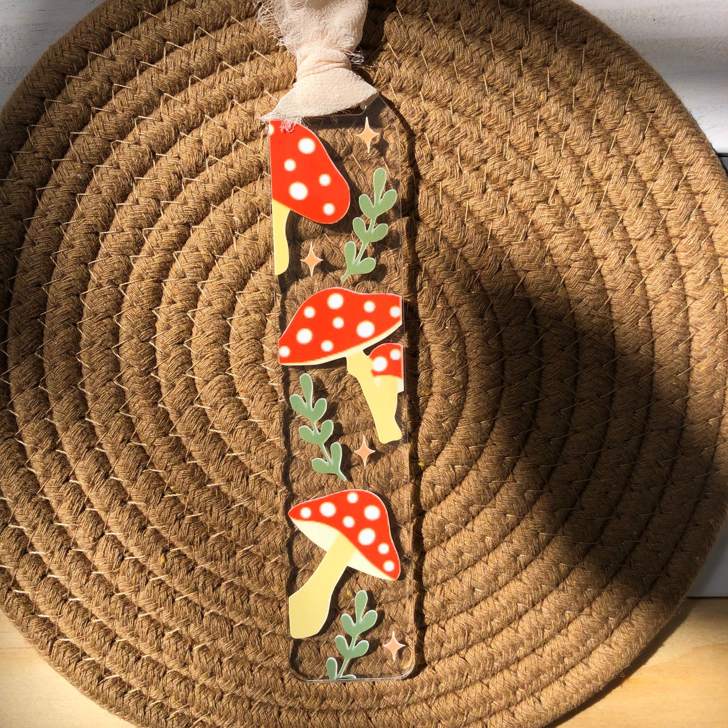 Mushroom Forest Acrylic Bookmark